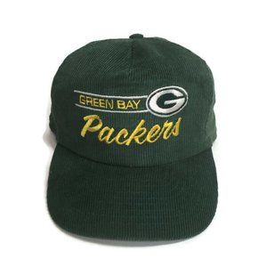 Vintage Green Bay Packers Snapback Corduroy Annco